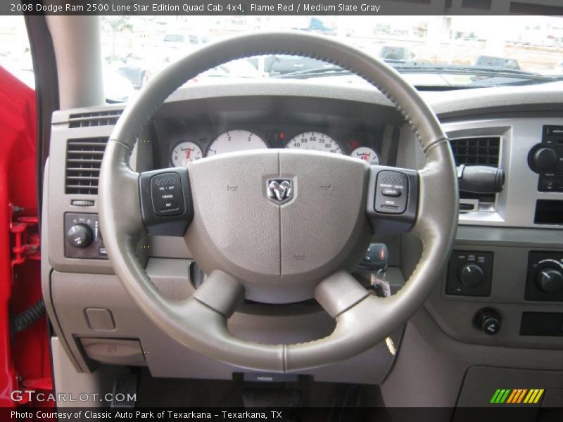 Flame Red / Medium Slate Gray 2008 Dodge Ram 2500 Lone Star Edition Quad Cab 4x4