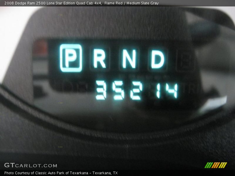 Flame Red / Medium Slate Gray 2008 Dodge Ram 2500 Lone Star Edition Quad Cab 4x4
