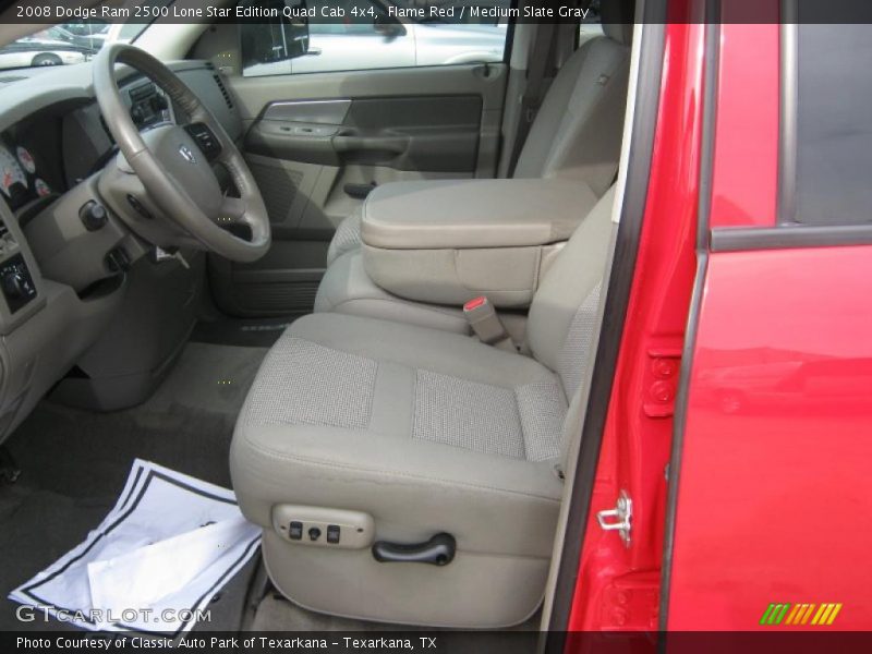 Flame Red / Medium Slate Gray 2008 Dodge Ram 2500 Lone Star Edition Quad Cab 4x4
