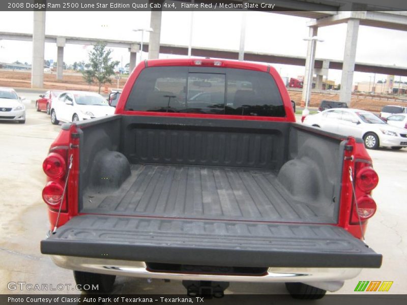 Flame Red / Medium Slate Gray 2008 Dodge Ram 2500 Lone Star Edition Quad Cab 4x4