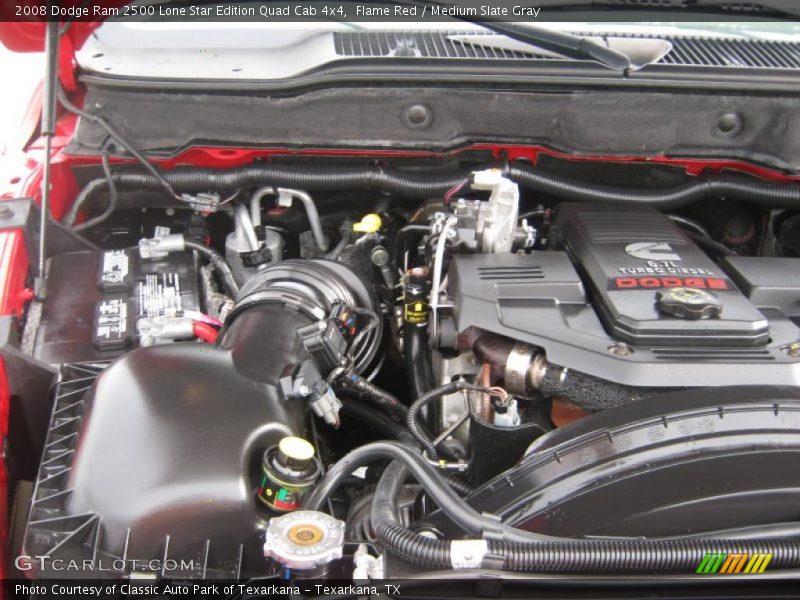 Flame Red / Medium Slate Gray 2008 Dodge Ram 2500 Lone Star Edition Quad Cab 4x4