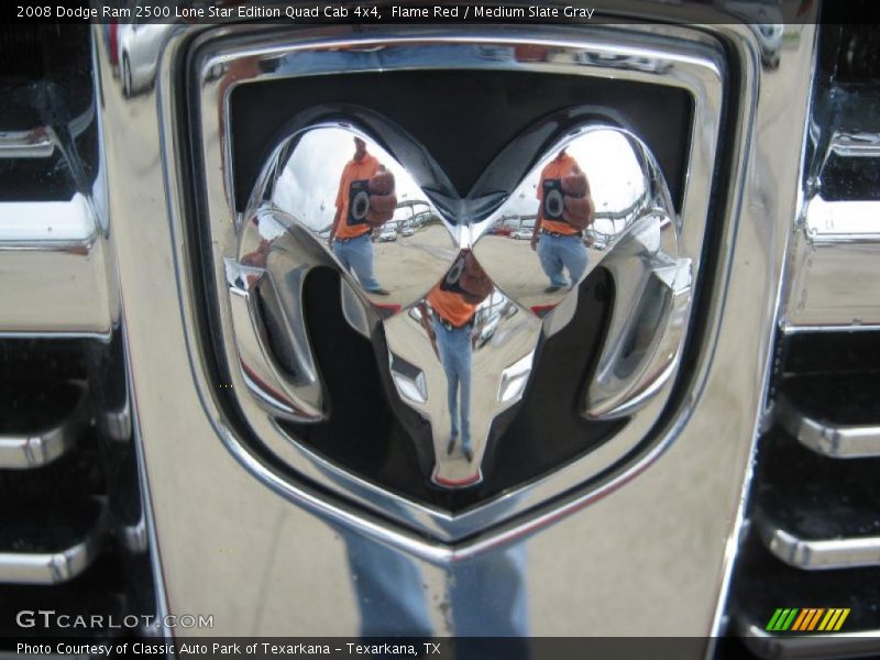 Flame Red / Medium Slate Gray 2008 Dodge Ram 2500 Lone Star Edition Quad Cab 4x4