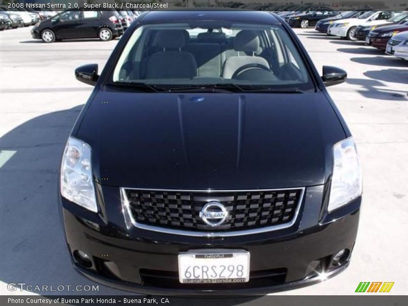 Super Black / Charcoal/Steel 2008 Nissan Sentra 2.0