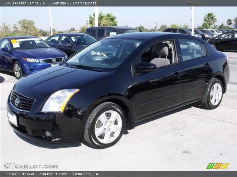 Super Black / Charcoal/Steel 2008 Nissan Sentra 2.0