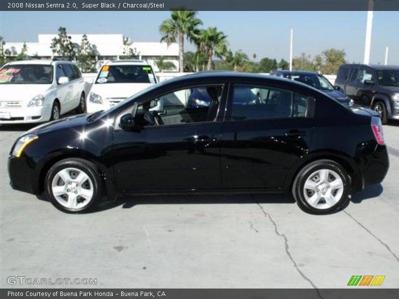 Super Black / Charcoal/Steel 2008 Nissan Sentra 2.0