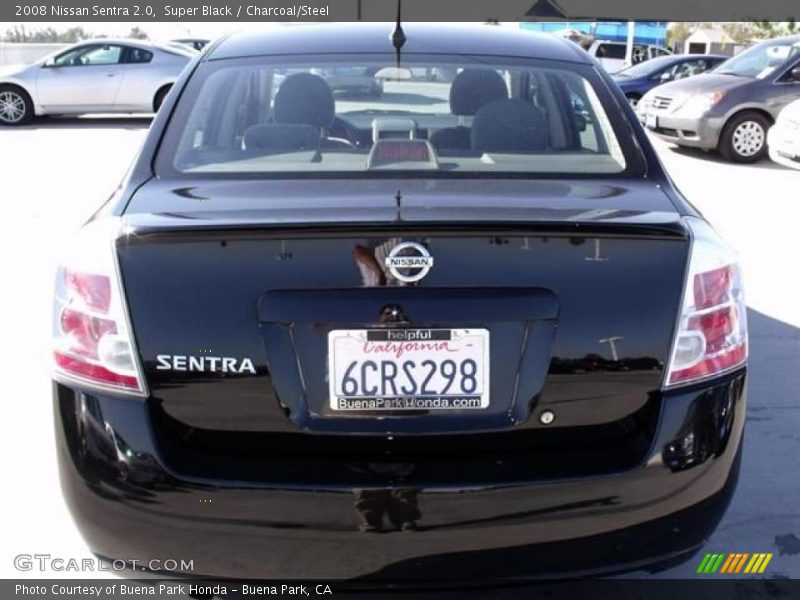 Super Black / Charcoal/Steel 2008 Nissan Sentra 2.0
