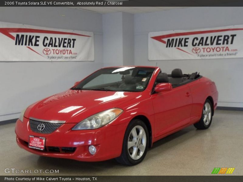 Absolutely Red / Charcoal 2006 Toyota Solara SLE V6 Convertible