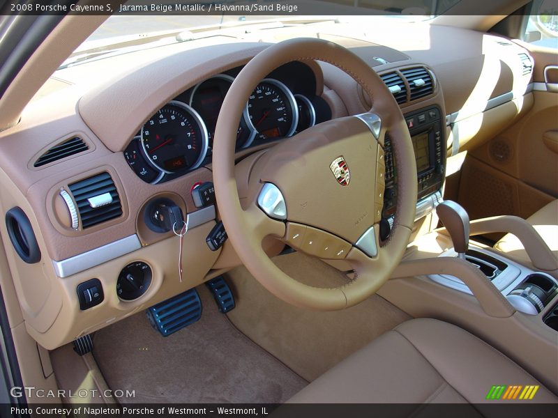 Jarama Beige Metallic / Havanna/Sand Beige 2008 Porsche Cayenne S