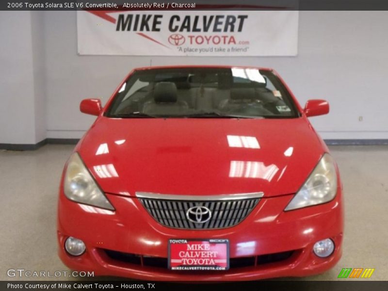 Absolutely Red / Charcoal 2006 Toyota Solara SLE V6 Convertible