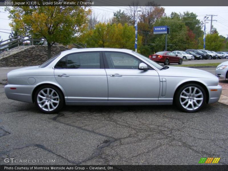 Liquid Silver Metallic / Charcoal 2008 Jaguar XJ XJ8 L