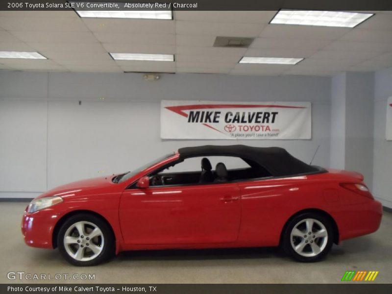 Absolutely Red / Charcoal 2006 Toyota Solara SLE V6 Convertible