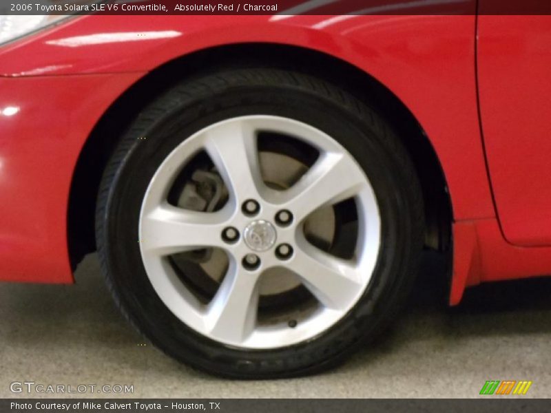 Absolutely Red / Charcoal 2006 Toyota Solara SLE V6 Convertible