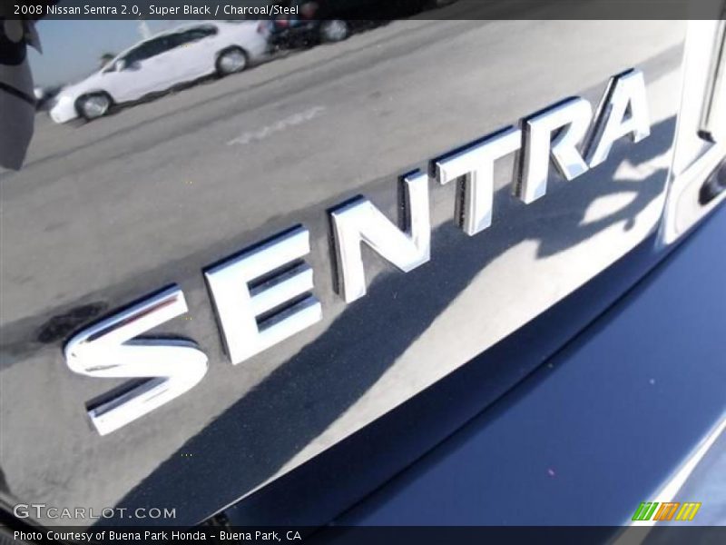 Super Black / Charcoal/Steel 2008 Nissan Sentra 2.0