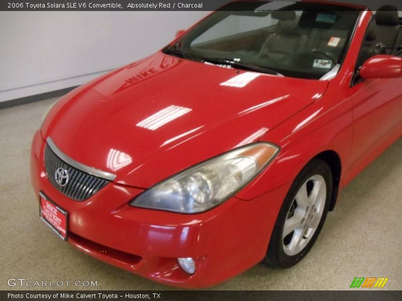 Absolutely Red / Charcoal 2006 Toyota Solara SLE V6 Convertible