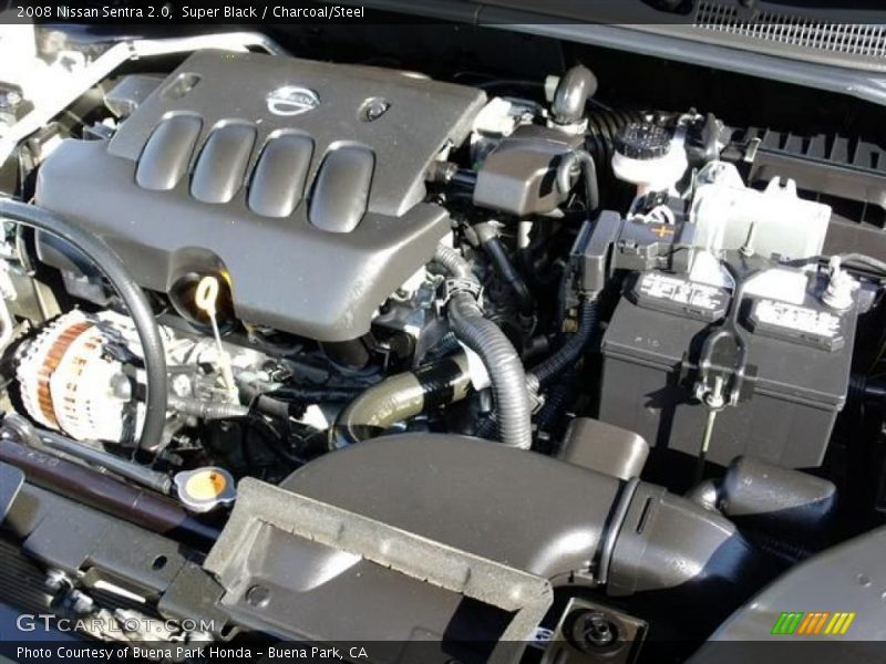Super Black / Charcoal/Steel 2008 Nissan Sentra 2.0