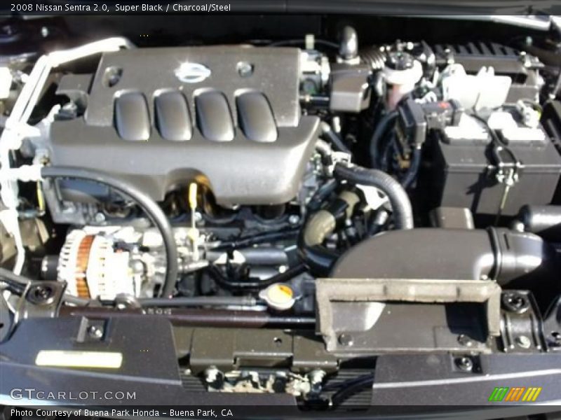 Super Black / Charcoal/Steel 2008 Nissan Sentra 2.0