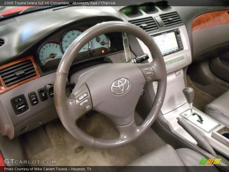 Absolutely Red / Charcoal 2006 Toyota Solara SLE V6 Convertible