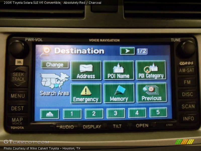 Absolutely Red / Charcoal 2006 Toyota Solara SLE V6 Convertible