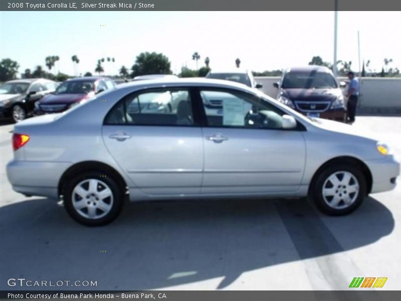 Silver Streak Mica / Stone 2008 Toyota Corolla LE