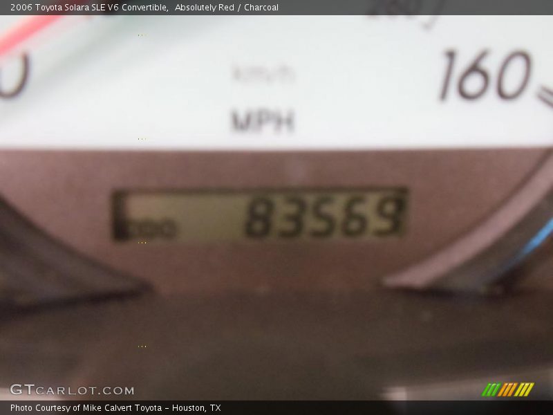 Absolutely Red / Charcoal 2006 Toyota Solara SLE V6 Convertible