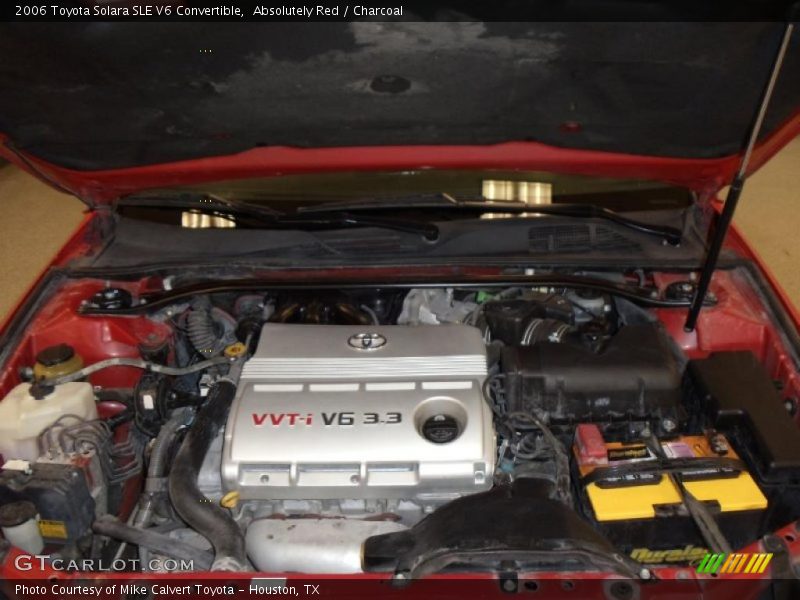 Absolutely Red / Charcoal 2006 Toyota Solara SLE V6 Convertible