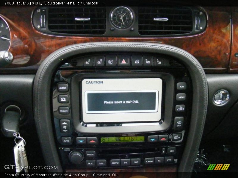 Liquid Silver Metallic / Charcoal 2008 Jaguar XJ XJ8 L