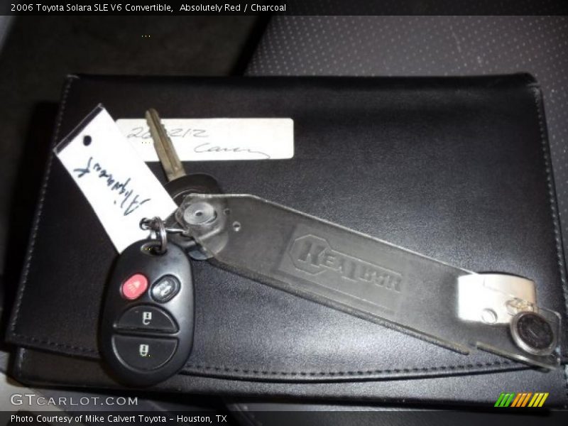 Absolutely Red / Charcoal 2006 Toyota Solara SLE V6 Convertible