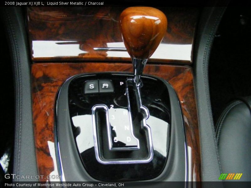 Liquid Silver Metallic / Charcoal 2008 Jaguar XJ XJ8 L