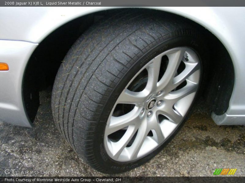 Liquid Silver Metallic / Charcoal 2008 Jaguar XJ XJ8 L
