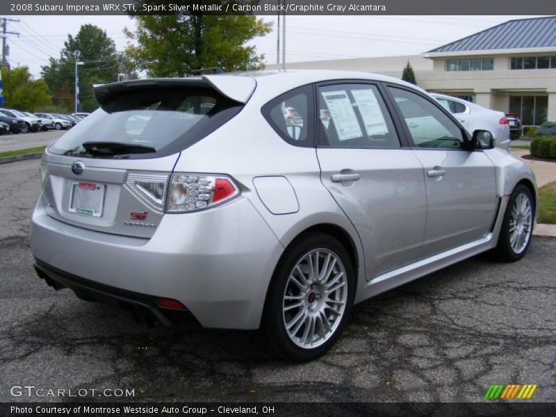 Spark Silver Metallic / Carbon Black/Graphite Gray Alcantara 2008 Subaru Impreza WRX STi