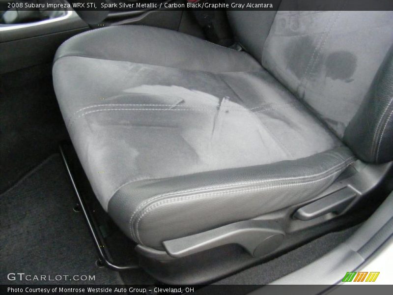 Spark Silver Metallic / Carbon Black/Graphite Gray Alcantara 2008 Subaru Impreza WRX STi