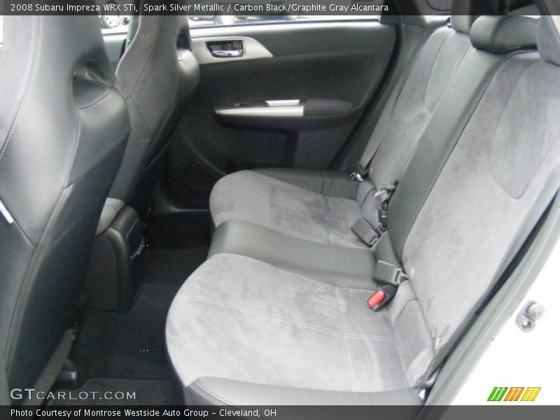 Spark Silver Metallic / Carbon Black/Graphite Gray Alcantara 2008 Subaru Impreza WRX STi
