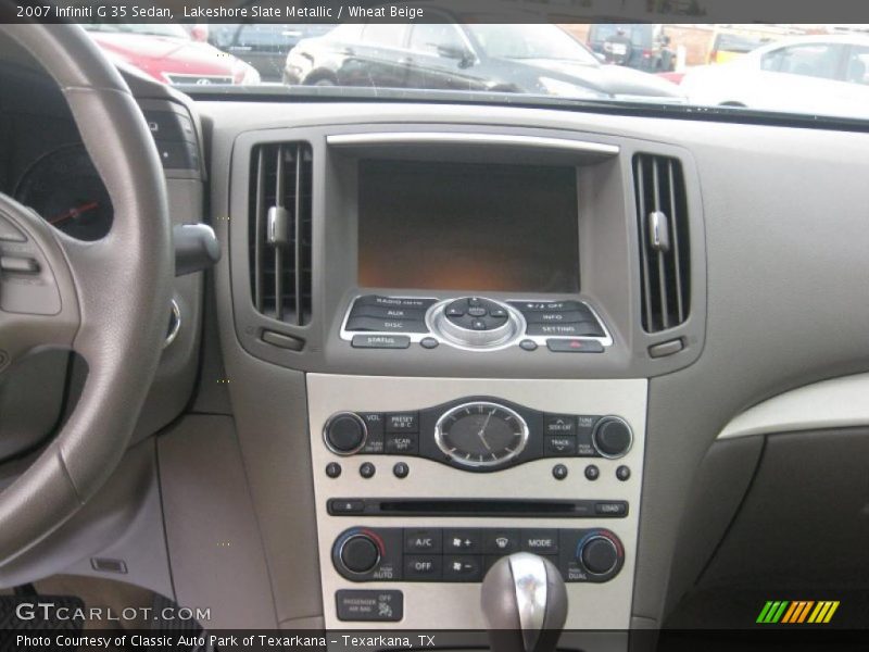 Lakeshore Slate Metallic / Wheat Beige 2007 Infiniti G 35 Sedan