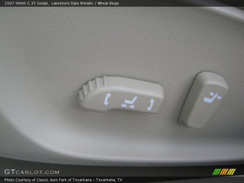 Lakeshore Slate Metallic / Wheat Beige 2007 Infiniti G 35 Sedan