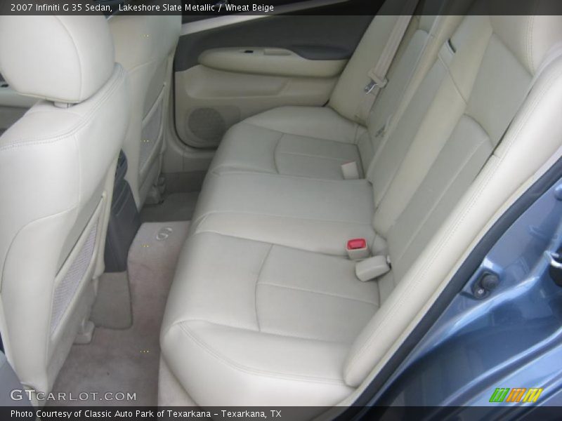 Lakeshore Slate Metallic / Wheat Beige 2007 Infiniti G 35 Sedan