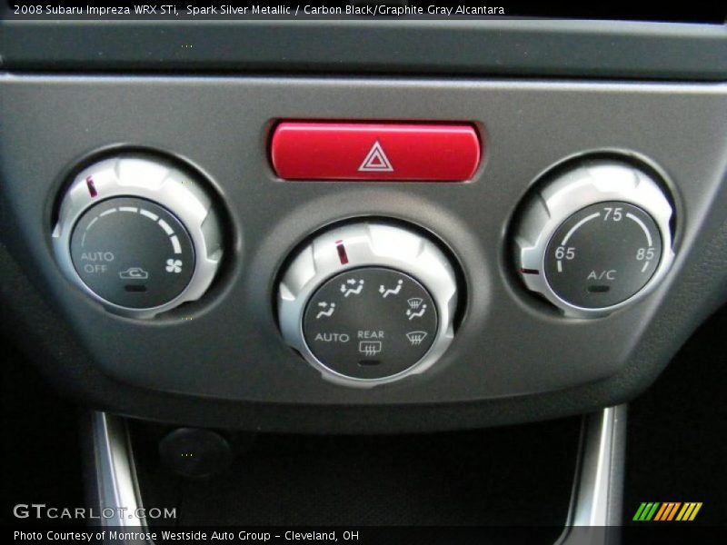 Spark Silver Metallic / Carbon Black/Graphite Gray Alcantara 2008 Subaru Impreza WRX STi