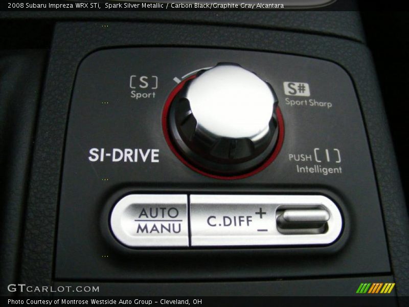 Spark Silver Metallic / Carbon Black/Graphite Gray Alcantara 2008 Subaru Impreza WRX STi