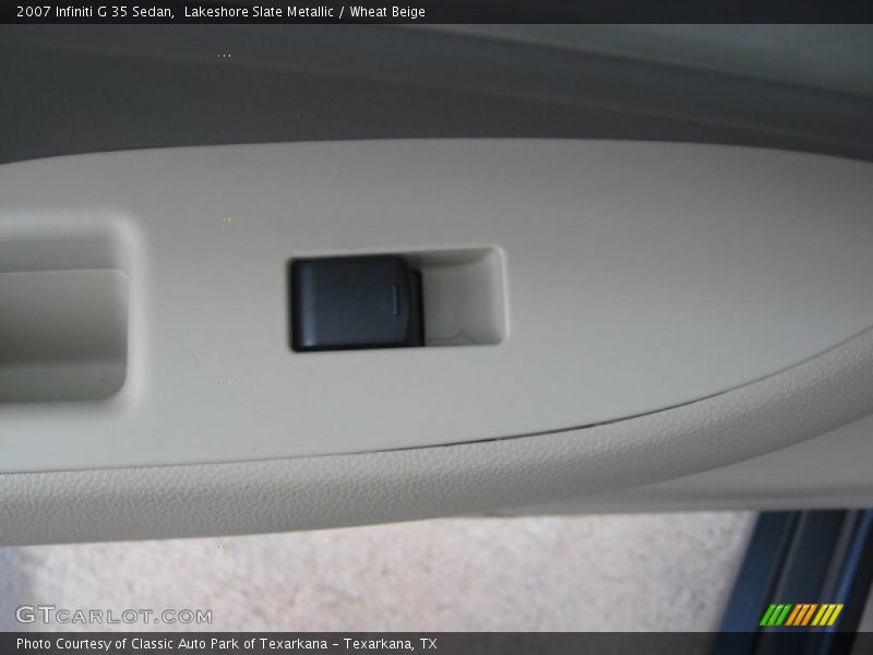 Lakeshore Slate Metallic / Wheat Beige 2007 Infiniti G 35 Sedan