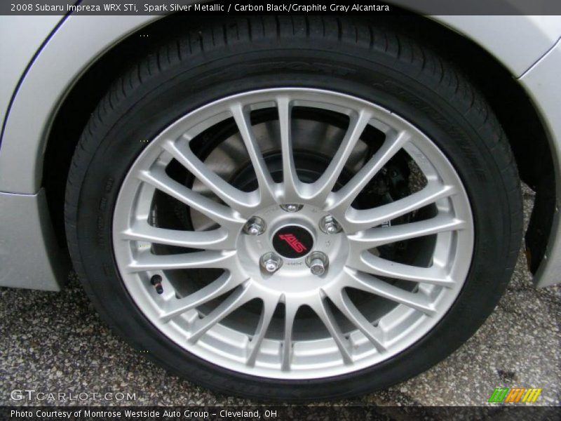 Spark Silver Metallic / Carbon Black/Graphite Gray Alcantara 2008 Subaru Impreza WRX STi