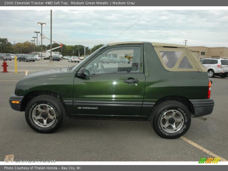 2000 Chevrolet Tracker 4WD Soft Top in Medium Green Metallic Photo No