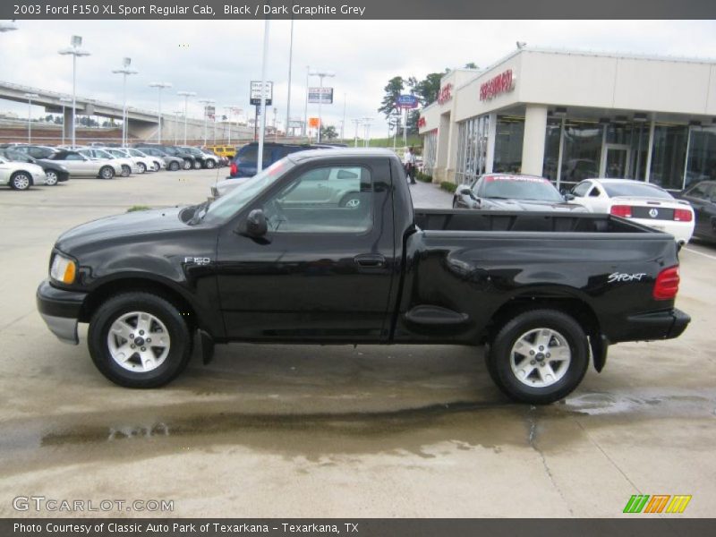 Black / Dark Graphite Grey 2003 Ford F150 XL Sport Regular Cab