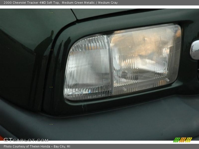 Medium Green Metallic / Medium Gray 2000 Chevrolet Tracker 4WD Soft Top