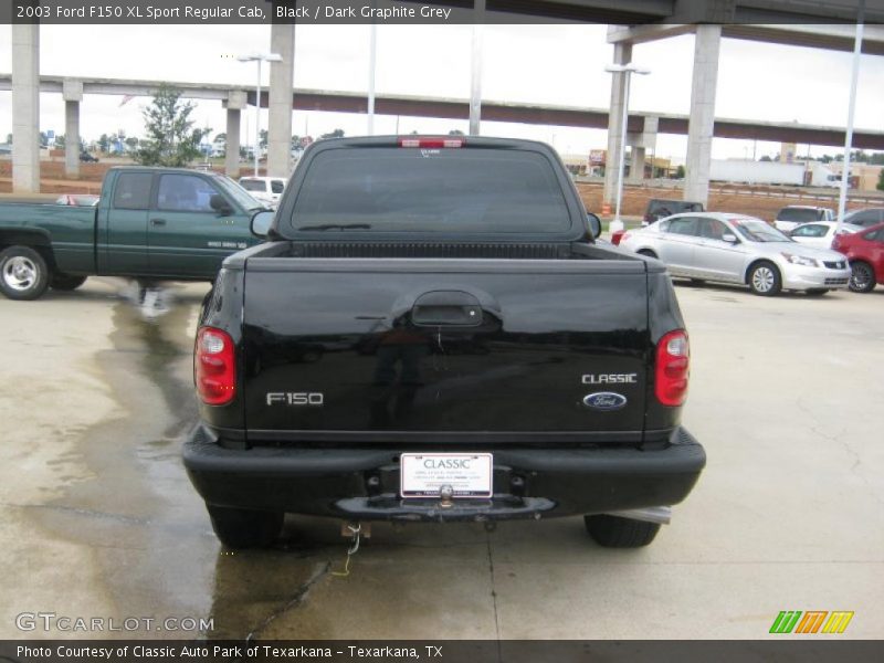 Black / Dark Graphite Grey 2003 Ford F150 XL Sport Regular Cab