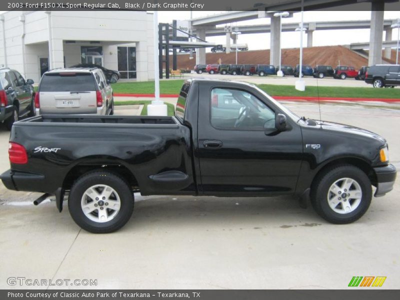 Black / Dark Graphite Grey 2003 Ford F150 XL Sport Regular Cab