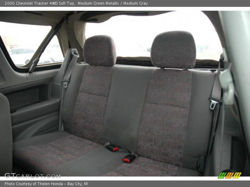 Medium Green Metallic / Medium Gray 2000 Chevrolet Tracker 4WD Soft Top