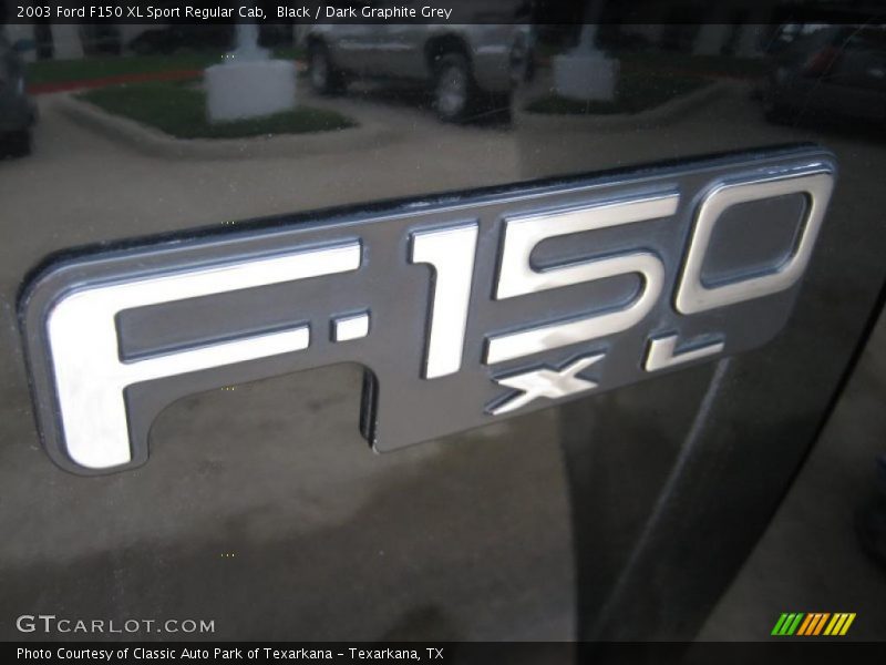 Black / Dark Graphite Grey 2003 Ford F150 XL Sport Regular Cab