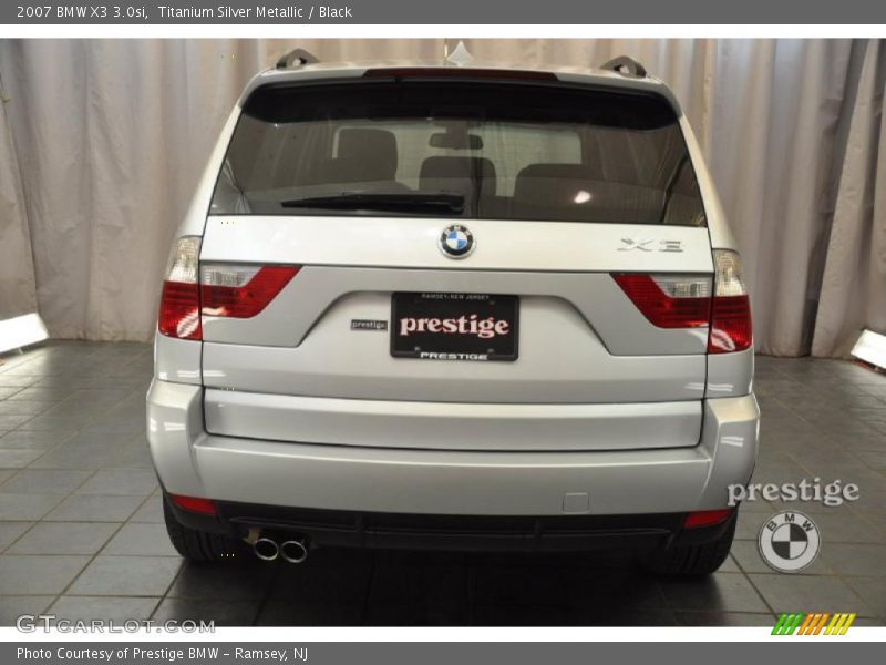 Titanium Silver Metallic / Black 2007 BMW X3 3.0si
