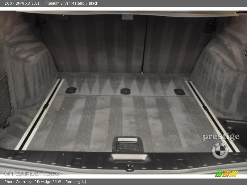 Titanium Silver Metallic / Black 2007 BMW X3 3.0si