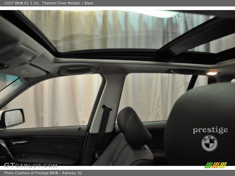 Titanium Silver Metallic / Black 2007 BMW X3 3.0si