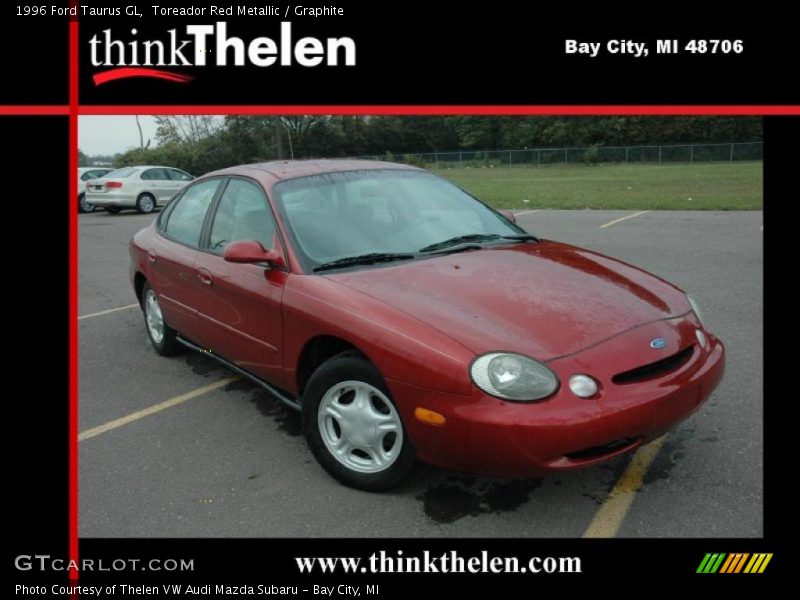 Toreador Red Metallic / Graphite 1996 Ford Taurus GL
